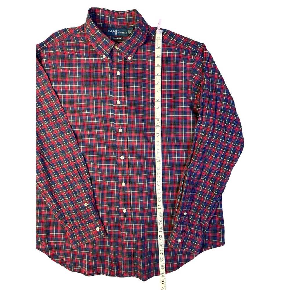 Polo Ralph Lauren Button Down Long Sleeve Size XL Plaid Classic Fit Shirt - Picture 3 of 6